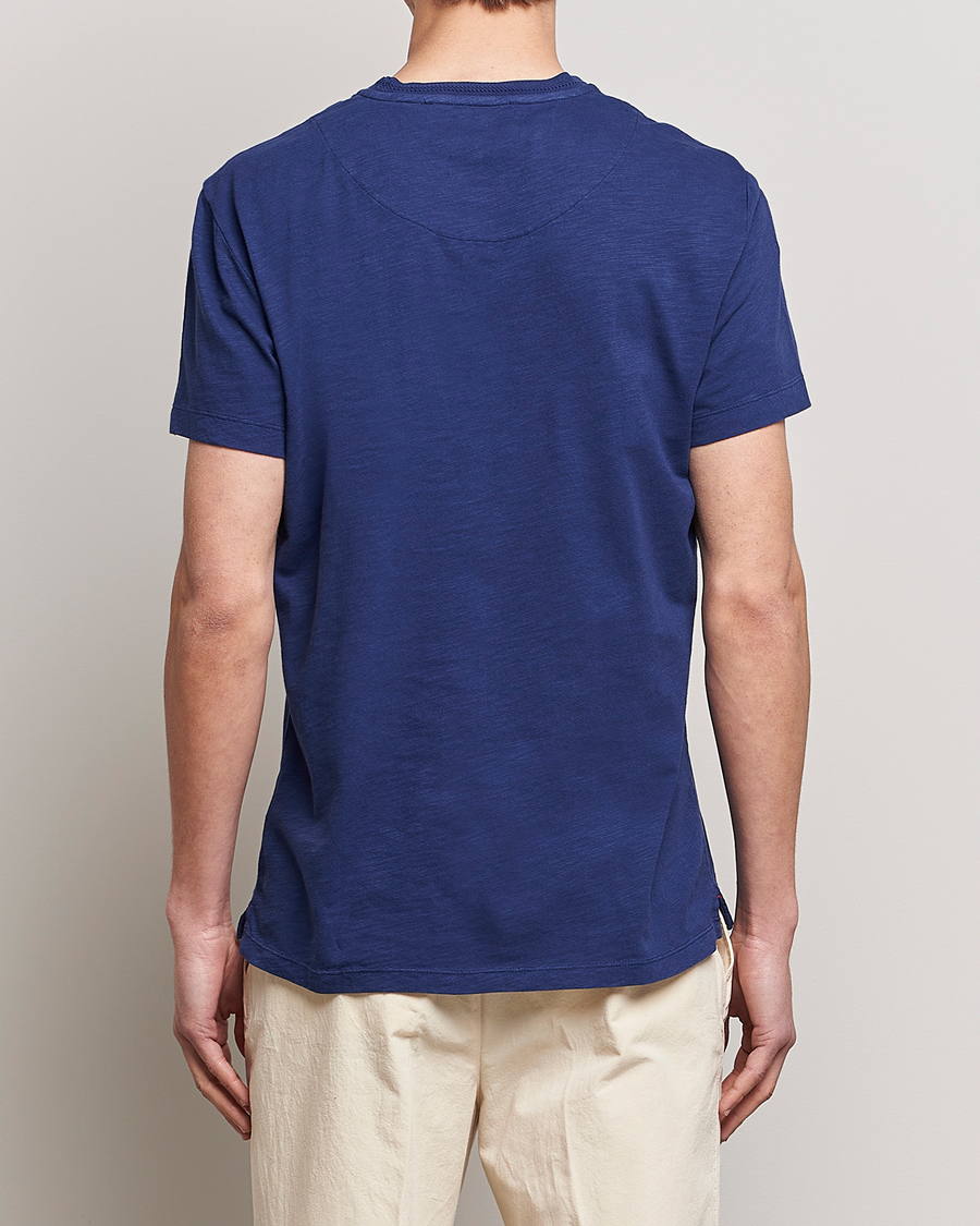 Herren | T-Shirts | Orlebar Brown | OB Classic Garment Dyed Cotton T-Shirt Lagoon Blue