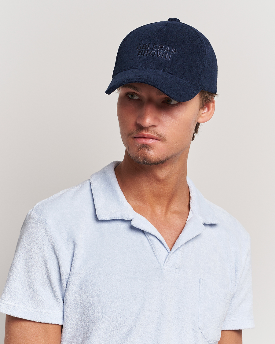 Herren | Orlebar Brown Ellwood Terry Cap Night Iris | Orlebar Brown | Ellwood Terry Cap Night Iris