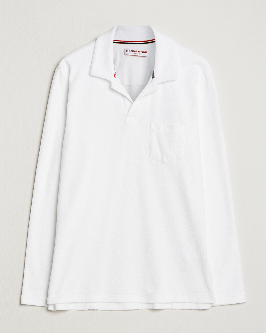 Herren | Pullover | Orlebar Brown | Terry Long Sleeve OB Stripe White