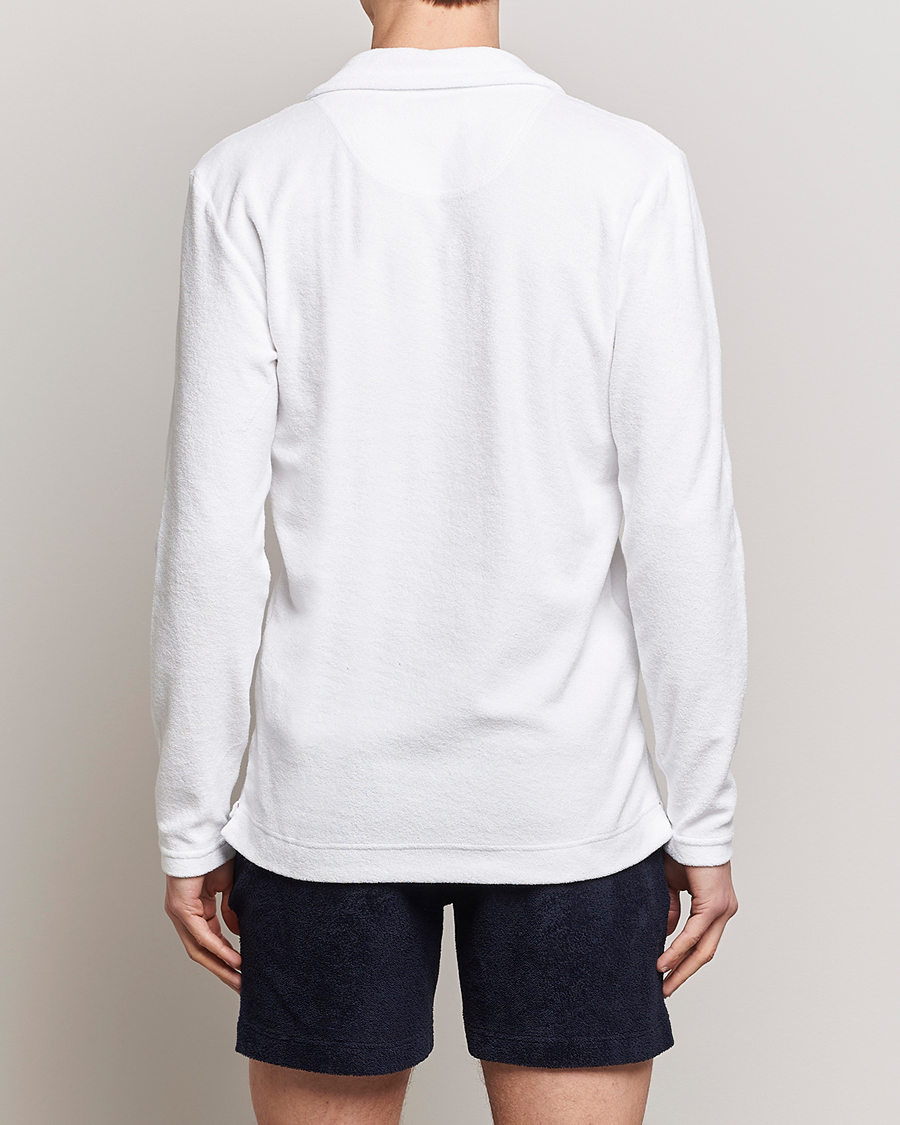 Herren | Pullover | Orlebar Brown | Terry Long Sleeve OB Stripe White