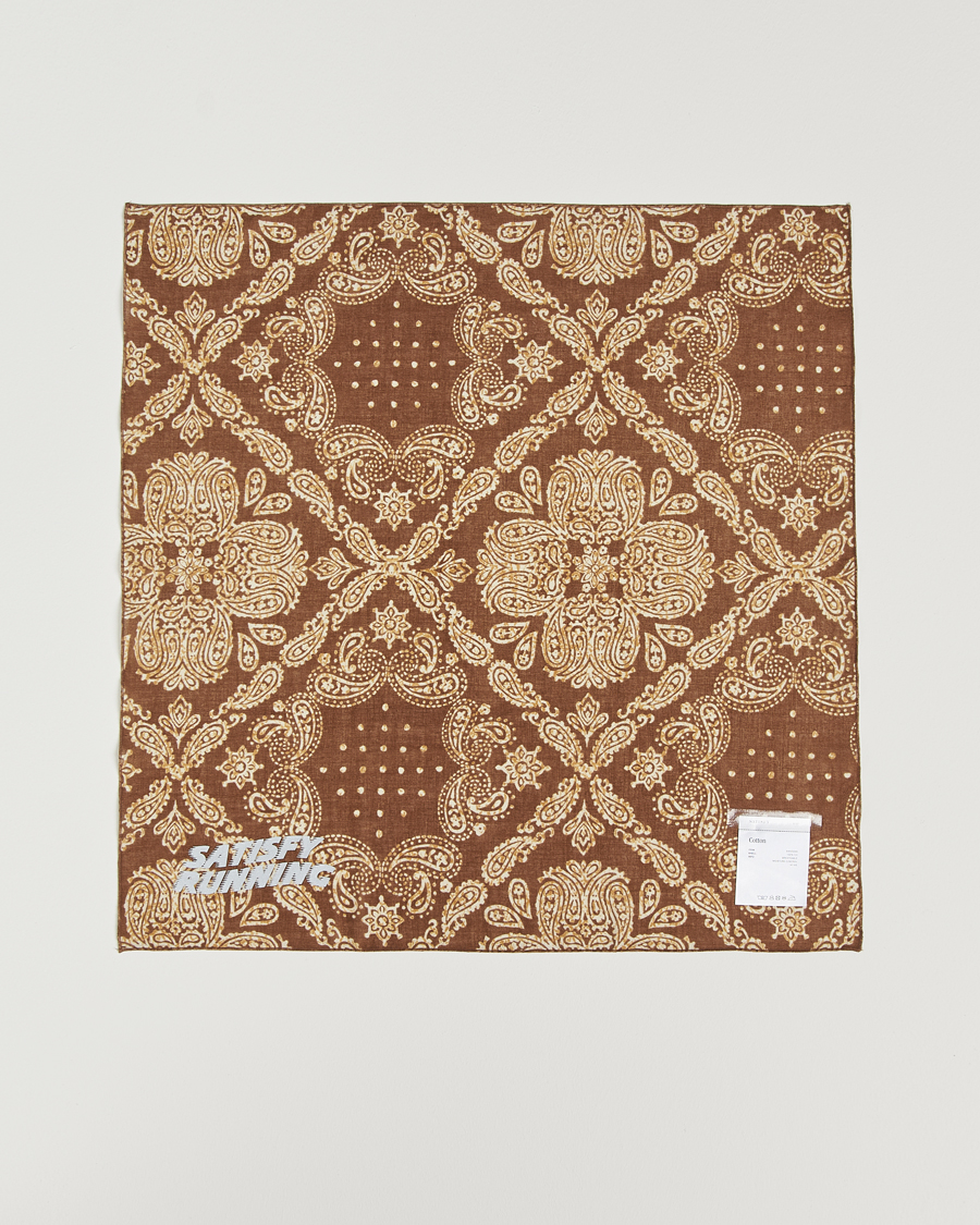 Herren | Satisfy Japanese Cotton Bandana Brown | Satisfy | Japanese Cotton Bandana Brown