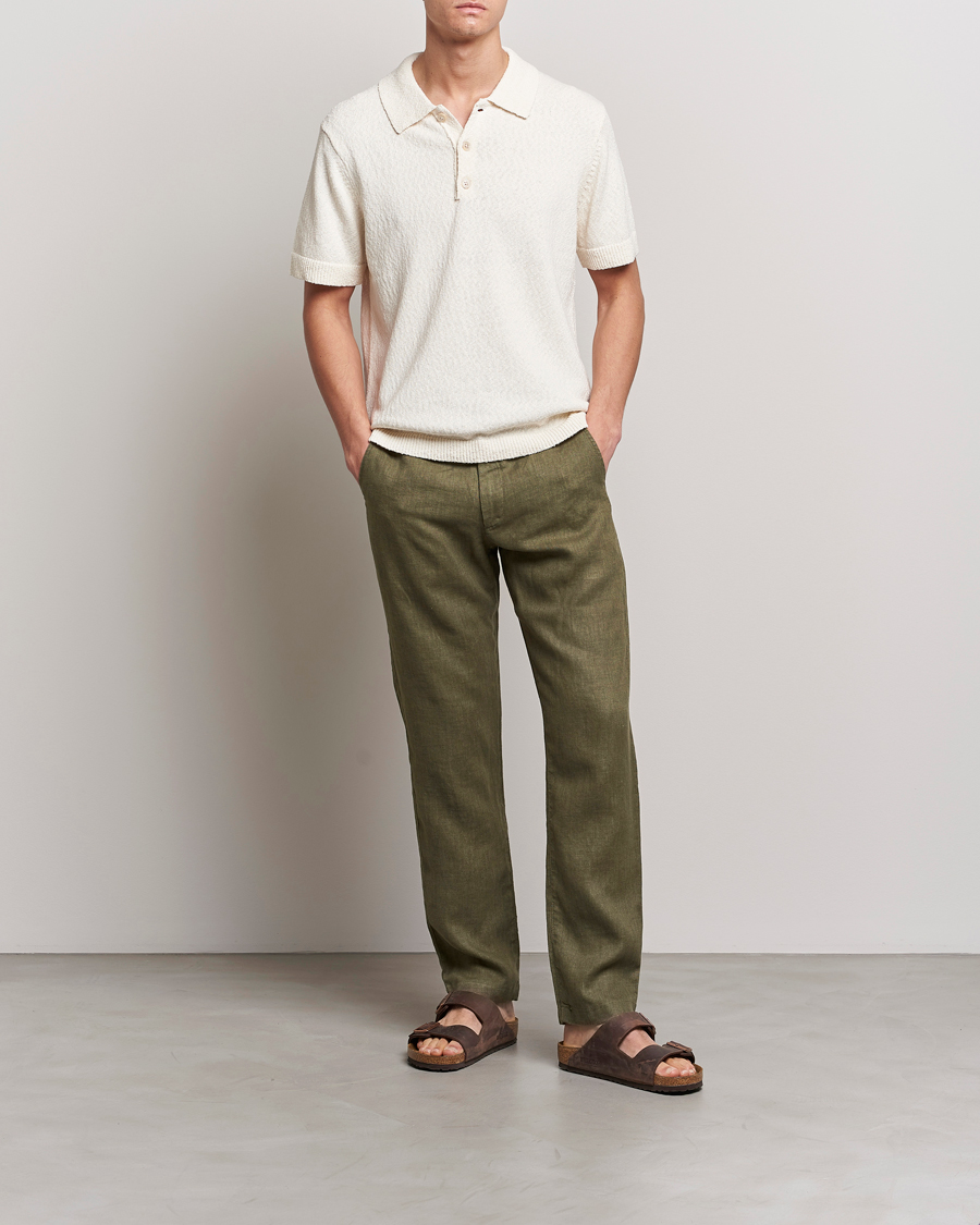 Herren | Hosen | NN07 | Karl Linen Trousers Army