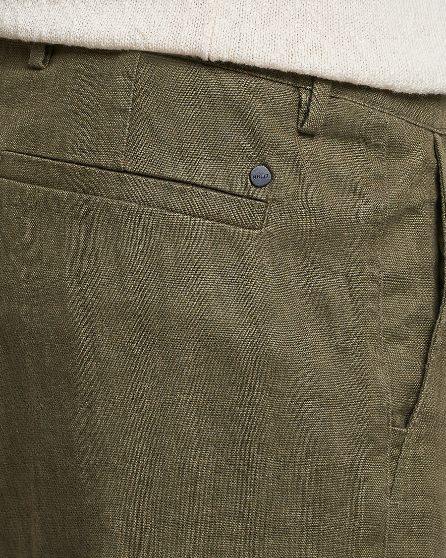 Herren | Hosen | NN07 | Karl Linen Trousers Army