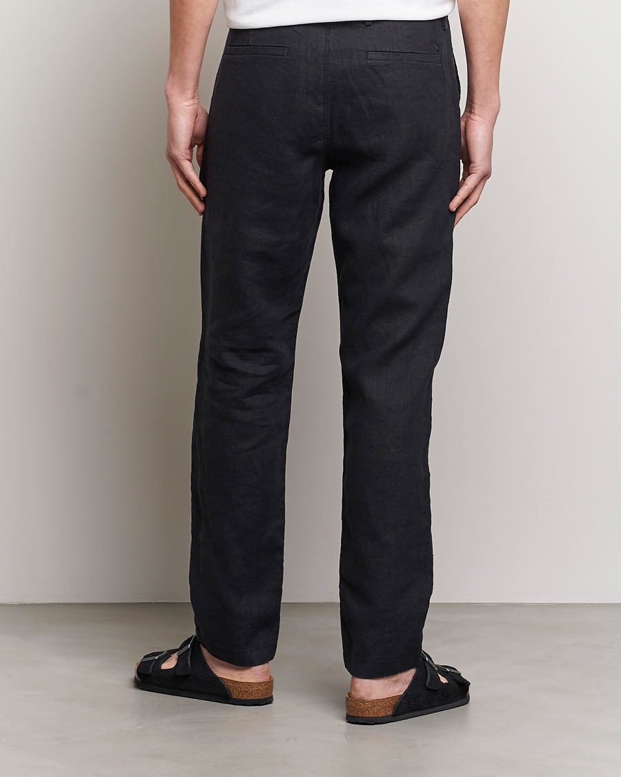 Herren | Hosen | NN07 | Karl Linen Trousers Black