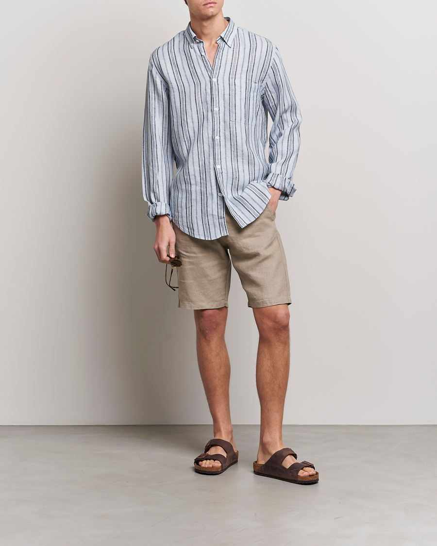 Herren | Shorts | NN07 | Crown Linen Shorts Greige