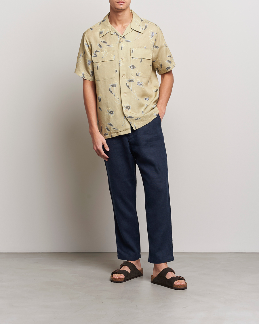 Herren | Hosen | NN07 | Keith Drawstring Linen Trousers Navy