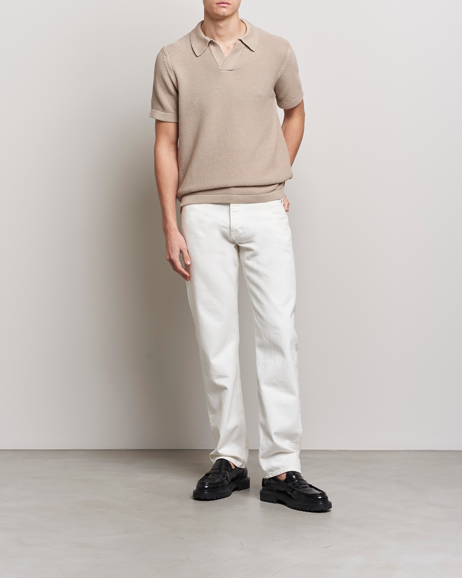 Herren | Poloshirts | NN07 | Ryan Organic Cotton Polo Greige