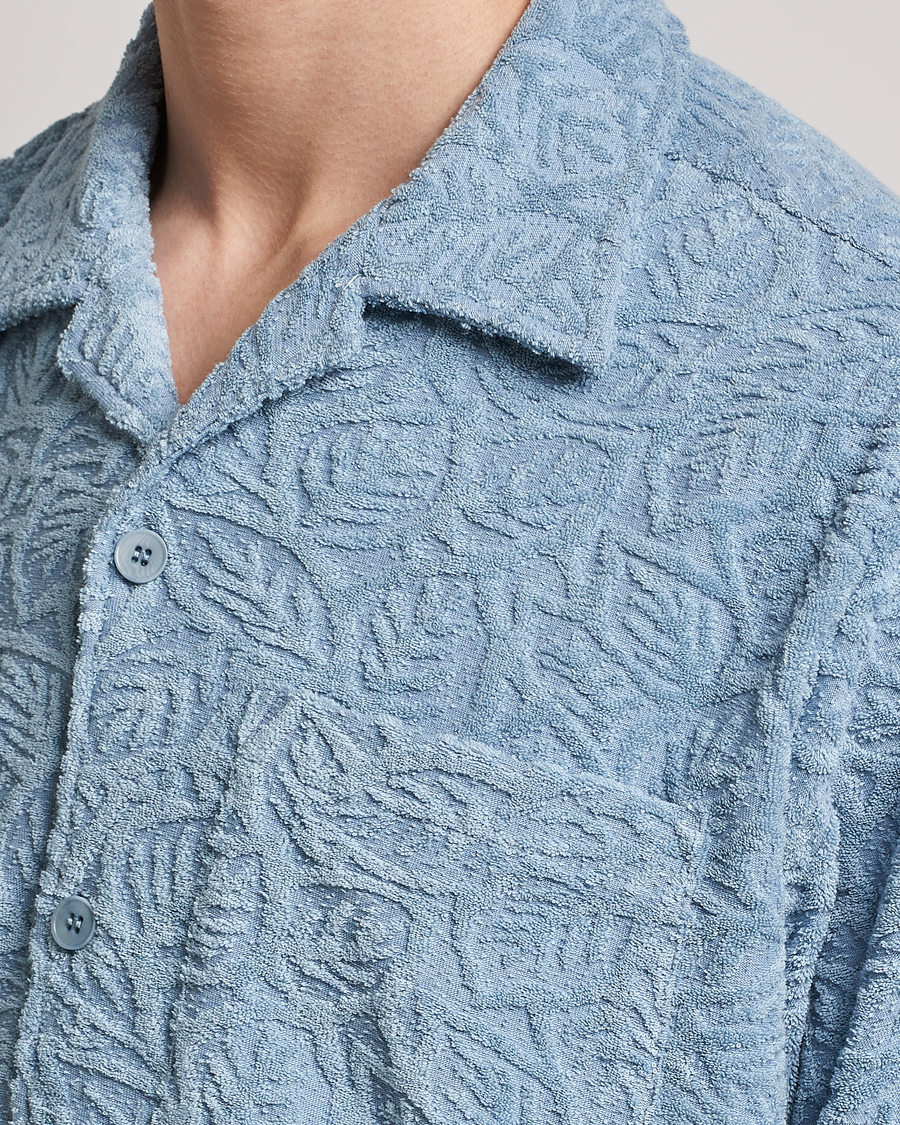 Herren | Poloshirts | NN07 | Julio Structured Terry Polo Ashley Blue