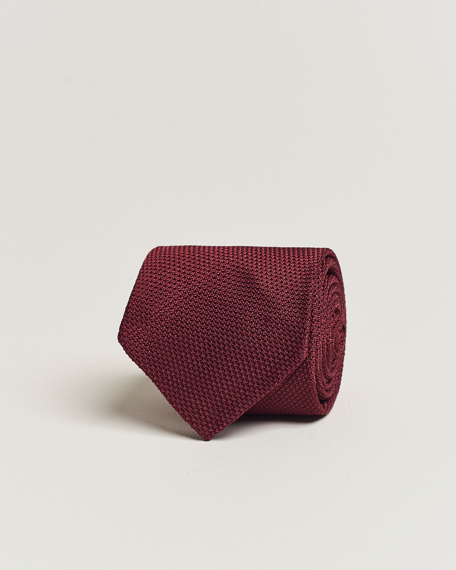 Herren | Finamore Napoli Grenadine Silk Tie Burgundy | Finamore Napoli | Grenadine Silk Tie Burgundy
