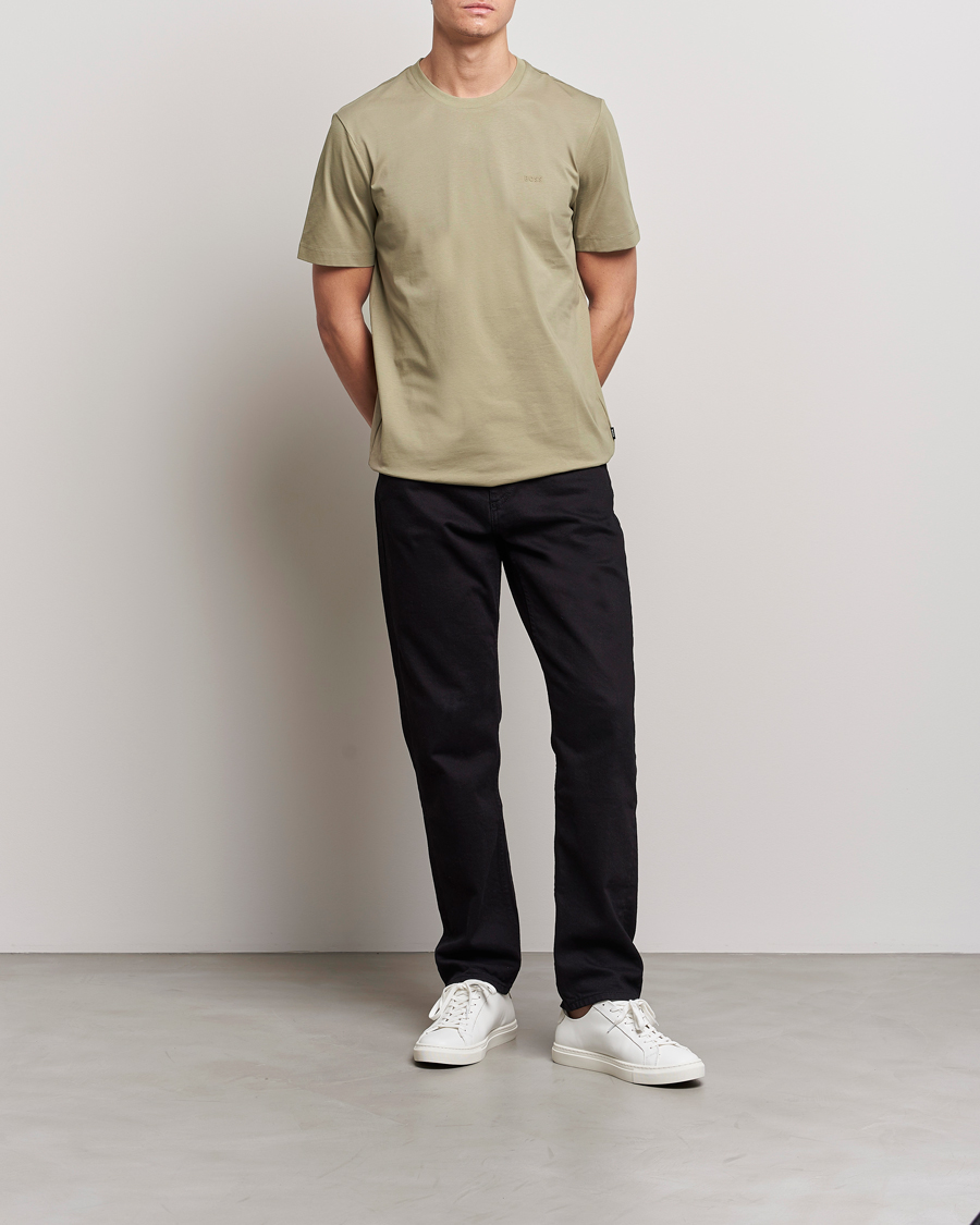 Herren | T-Shirts | BOSS BLACK | Thompson Crew Neck T-Shirt Pastel Green