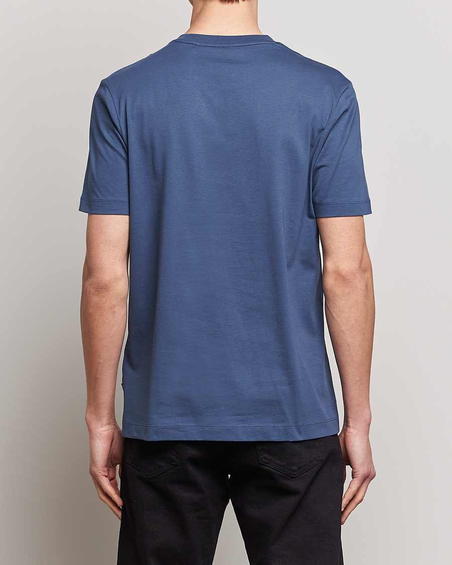 Herren | T-Shirts | BOSS BLACK | Thompson Crew Neck T-Shirt Open Blue