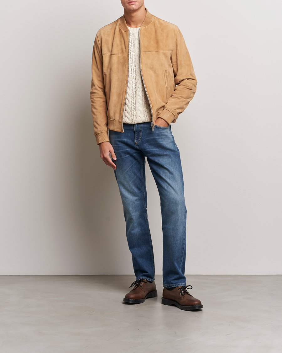 Herren | Jacken | BOSS BLACK | Malbano Suede Jacket Medium Beige