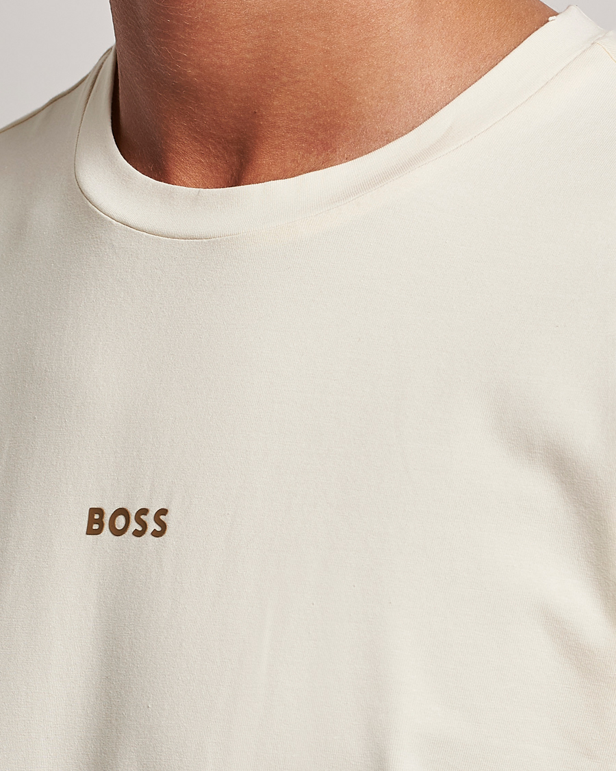 Herren | T-Shirts | BOSS ORANGE | Tchup Logo Crew Neck T-Shirt Light Beige