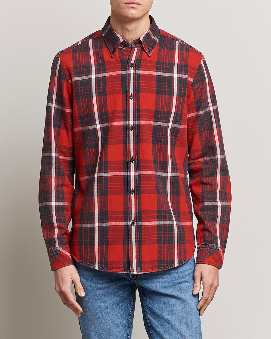 Herren | Hemden | BOSS ORANGE | Rickert Checked Shirt Red/Grey