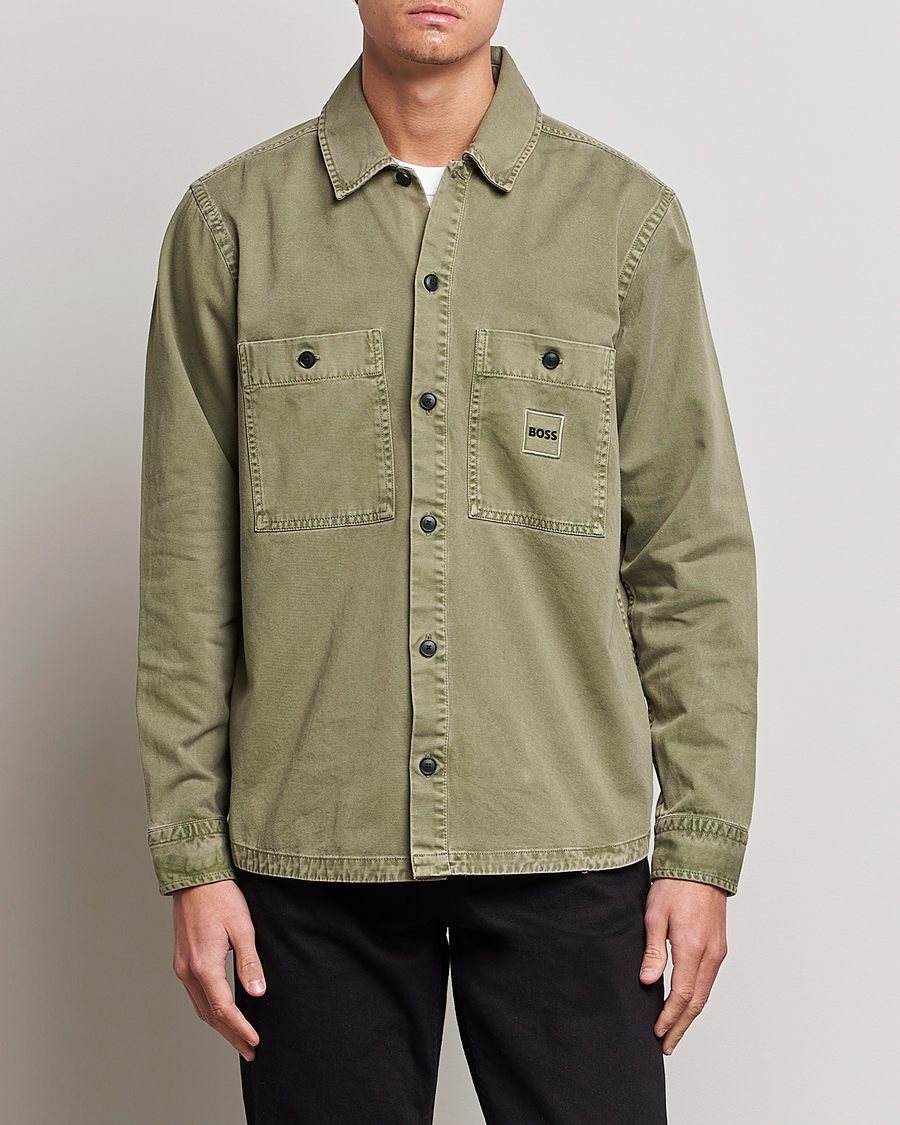 Herren | Hemden | BOSS ORANGE | Locky Pocket Overshirt Pastel Green