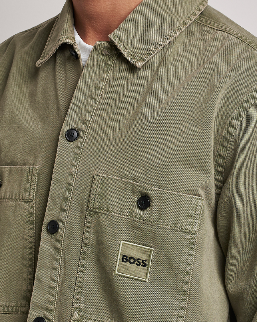 Herren | Hemden | BOSS ORANGE | Locky Pocket Overshirt Pastel Green
