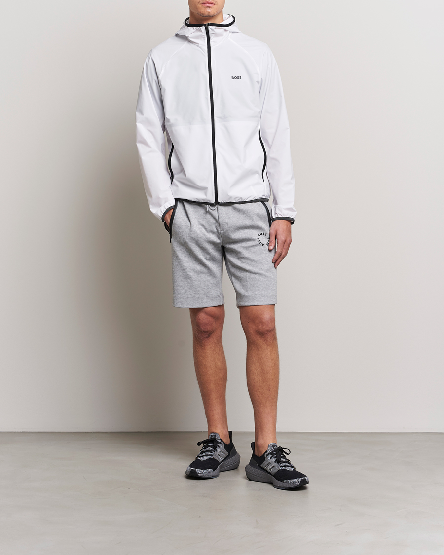 Herren | Jacken | BOSS GREEN | Cush Shell Hoodie Jacket White