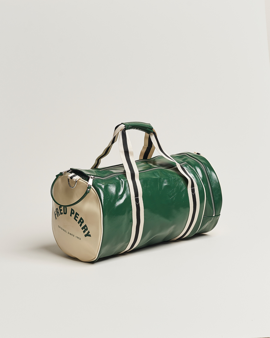 Herren | Fred Perry Classic Barrel Bag Tartan Green | Fred Perry | Classic Barrel Bag Tartan Green