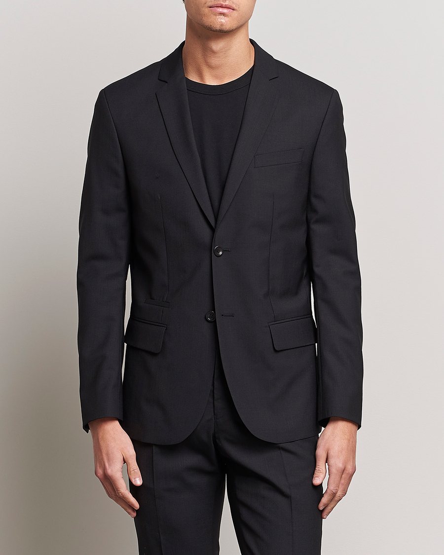 Herren | Sakkos | Filippa K | Rick Cool Wool Suit Jacket Black