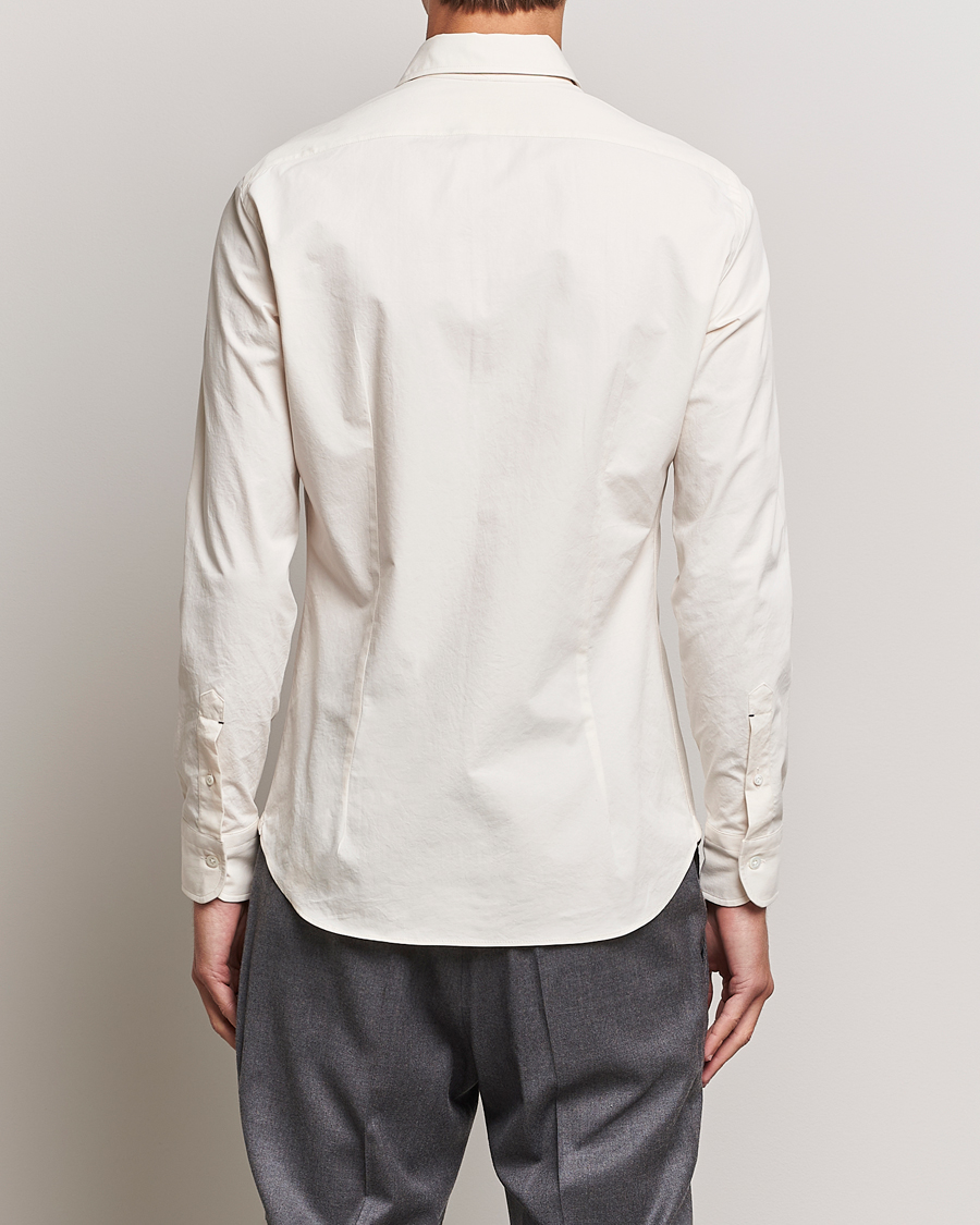 Herren | Hemden | Mazzarelli | Soft Twill Cotton Shirt White