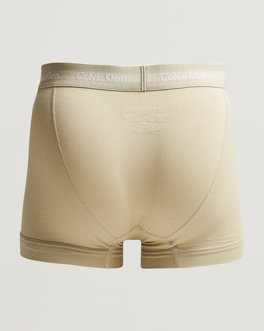 Herren | Unterwäsche | Calvin Klein | Cotton Stretch 3-Pack Trunk Beige/Red/Green
