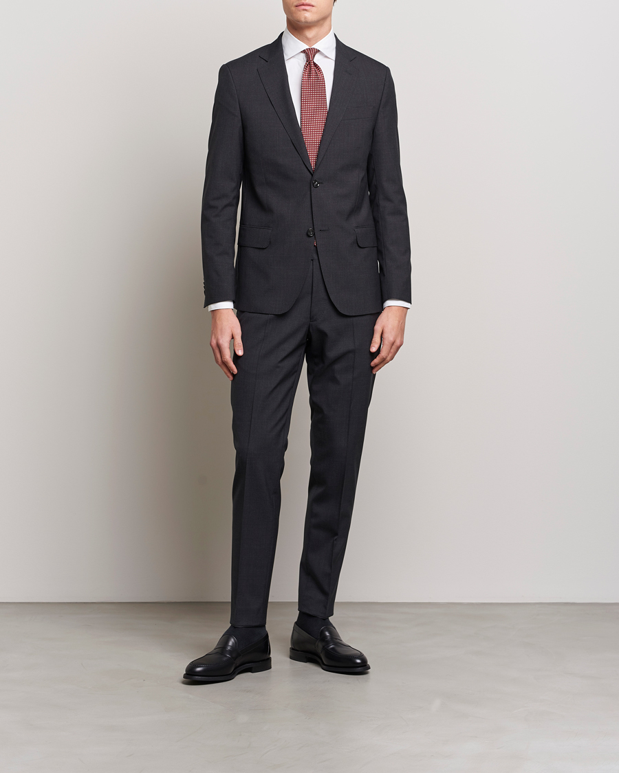 Herren | Sakkos | Oscar Jacobson | Edmund Wool Blazer Grey