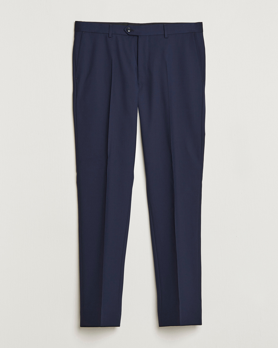 Herren | Hosen | Oscar Jacobson | Denz Wool Trousers Blue