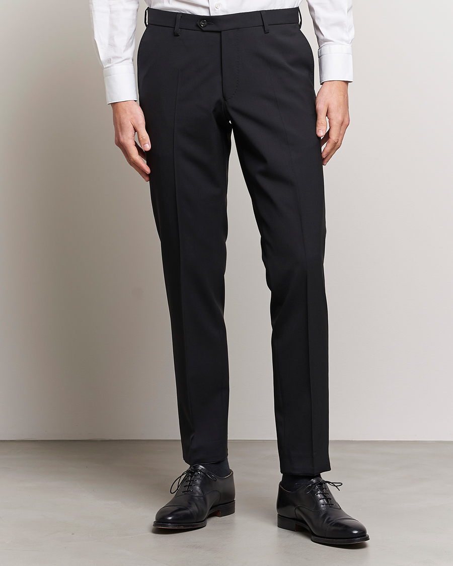 Herren | Kleidung | Oscar Jacobson | Diego Wool Trousers Black