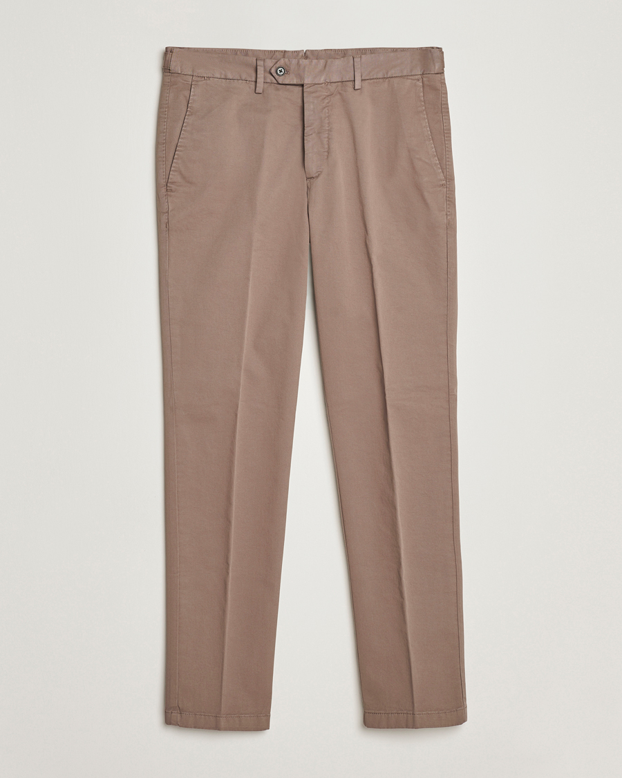 Herren | Hosen | Oscar Jacobson | Danwick Cotton Trousers Light Brown