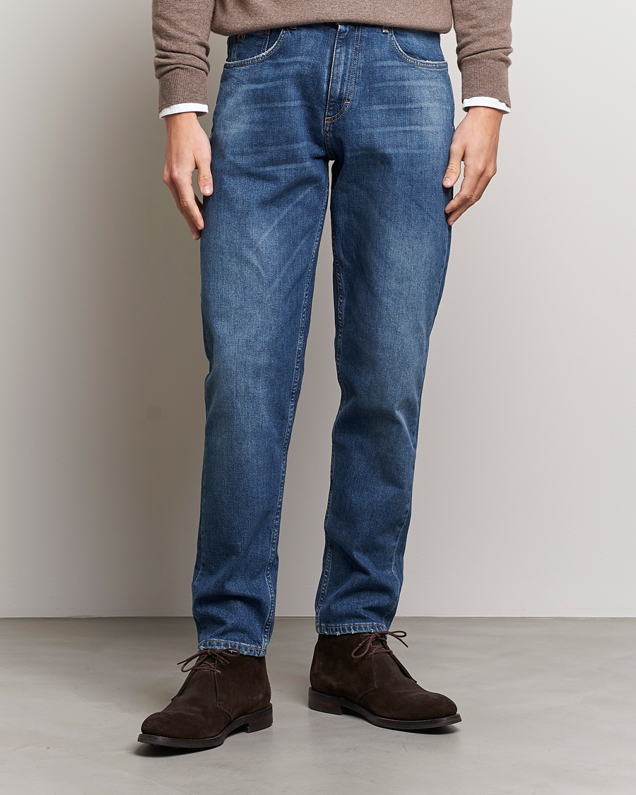 Herren | Blaue jeans | Oscar Jacobson | Karl Cotton Stretch Jeans Vintage Wash