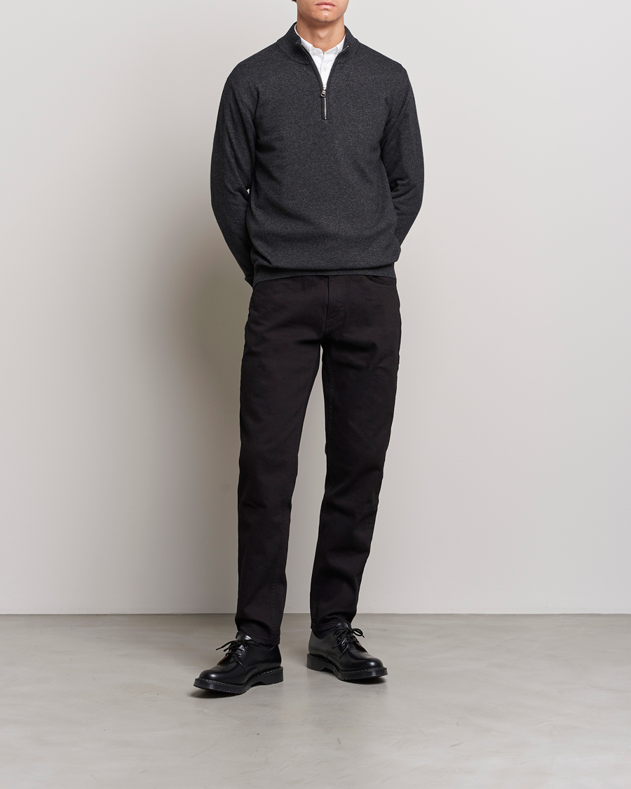 Herren | Jeans | Oscar Jacobson | Karl Cotton Stretch Jeans Black