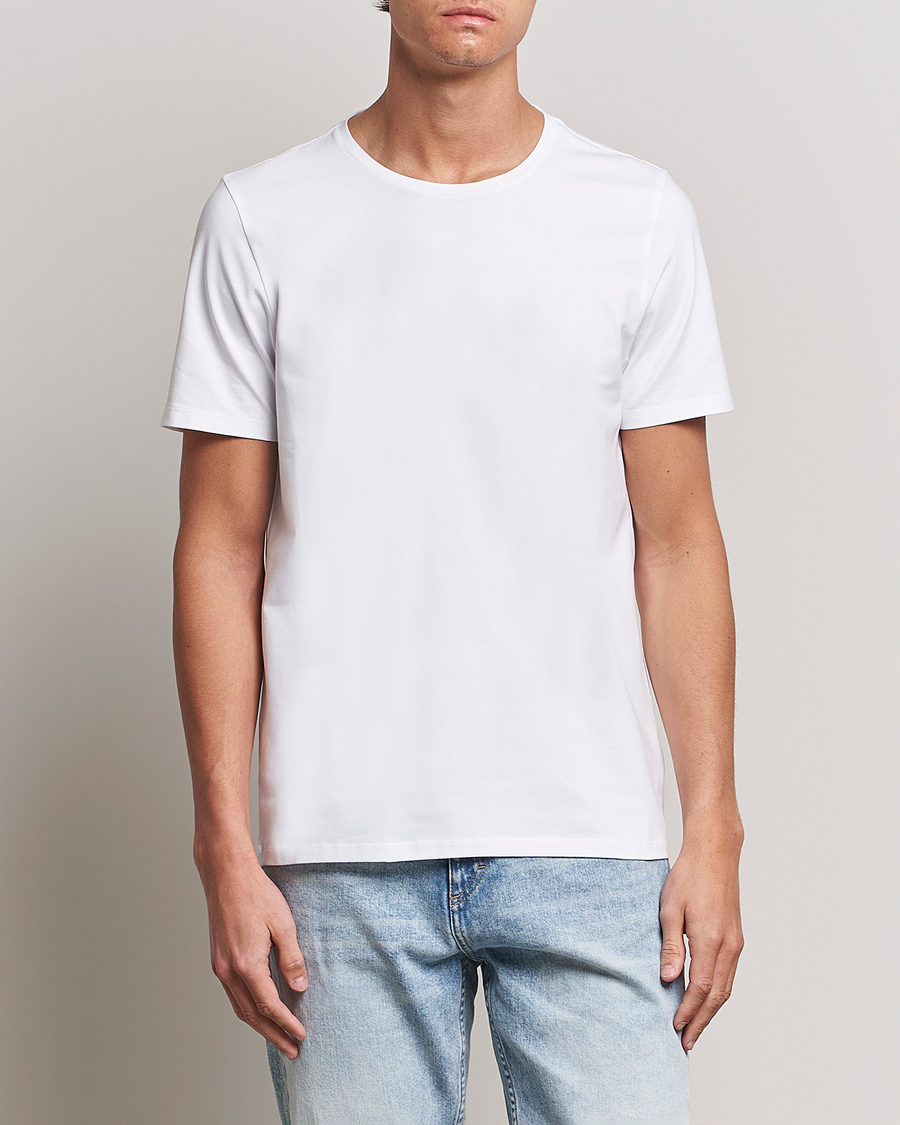 Herren | T-Shirts | Oscar Jacobson | Kyran Cotton T-shirt S-S White