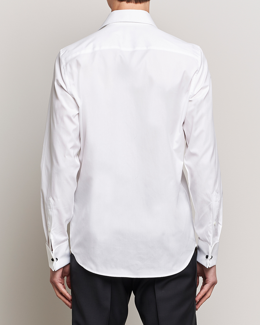 Herren | Hemden | Oscar Jacobson | Slim Fit Cut Away Tuxedo Double Cuff White