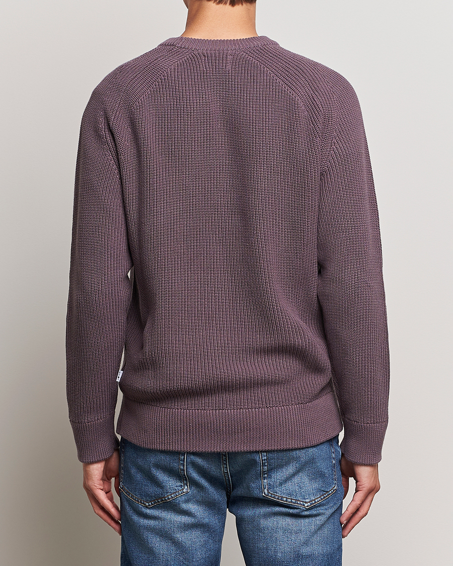 Herren | Pullover | NN07 | Jacobo Organic Cotton Knitted Sweater Purple Brown