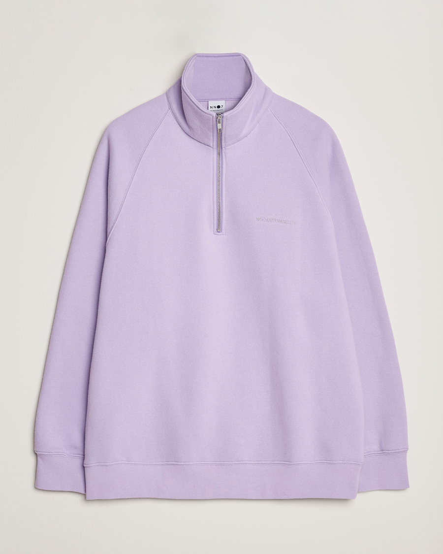 Herren | Pullover | NN07 | Carlo Half Zip Purple Rose
