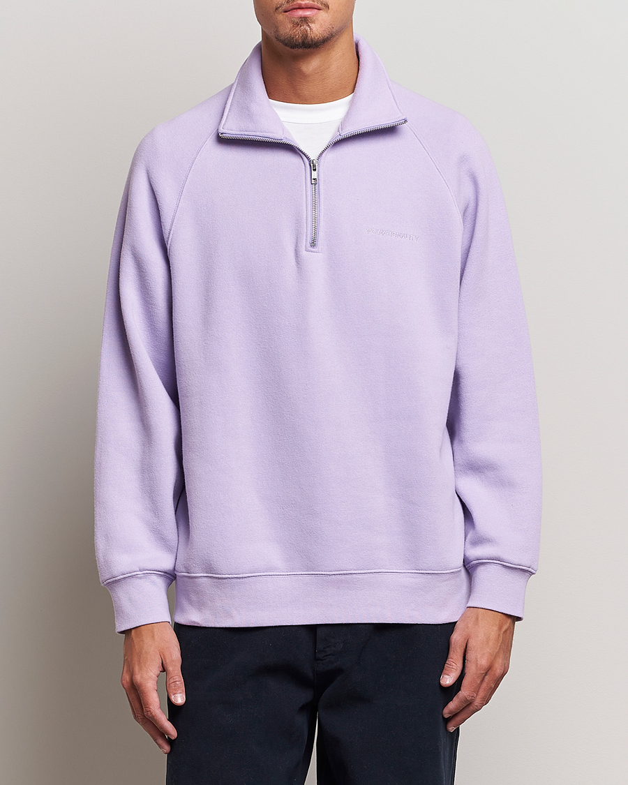 Herren | Pullover | NN07 | Carlo Half Zip Purple Rose