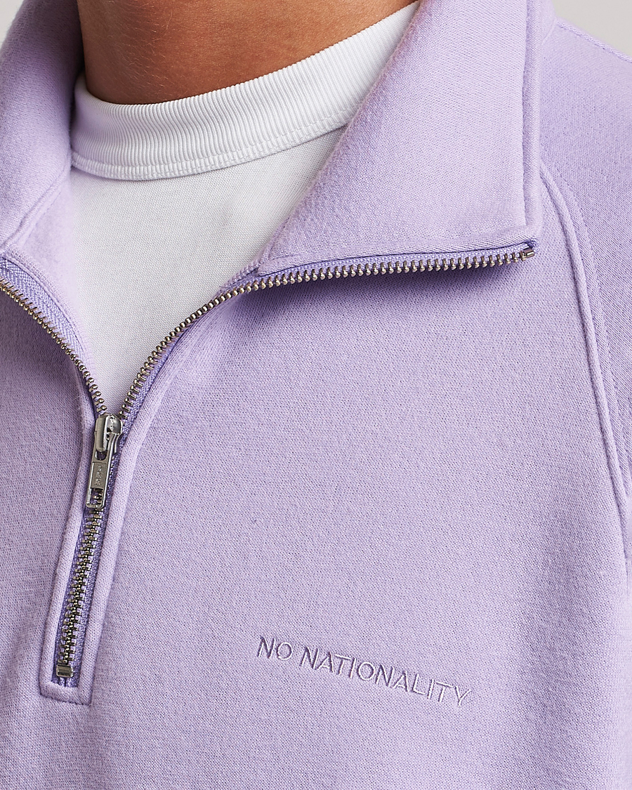 Herren | Pullover | NN07 | Carlo Half Zip Purple Rose