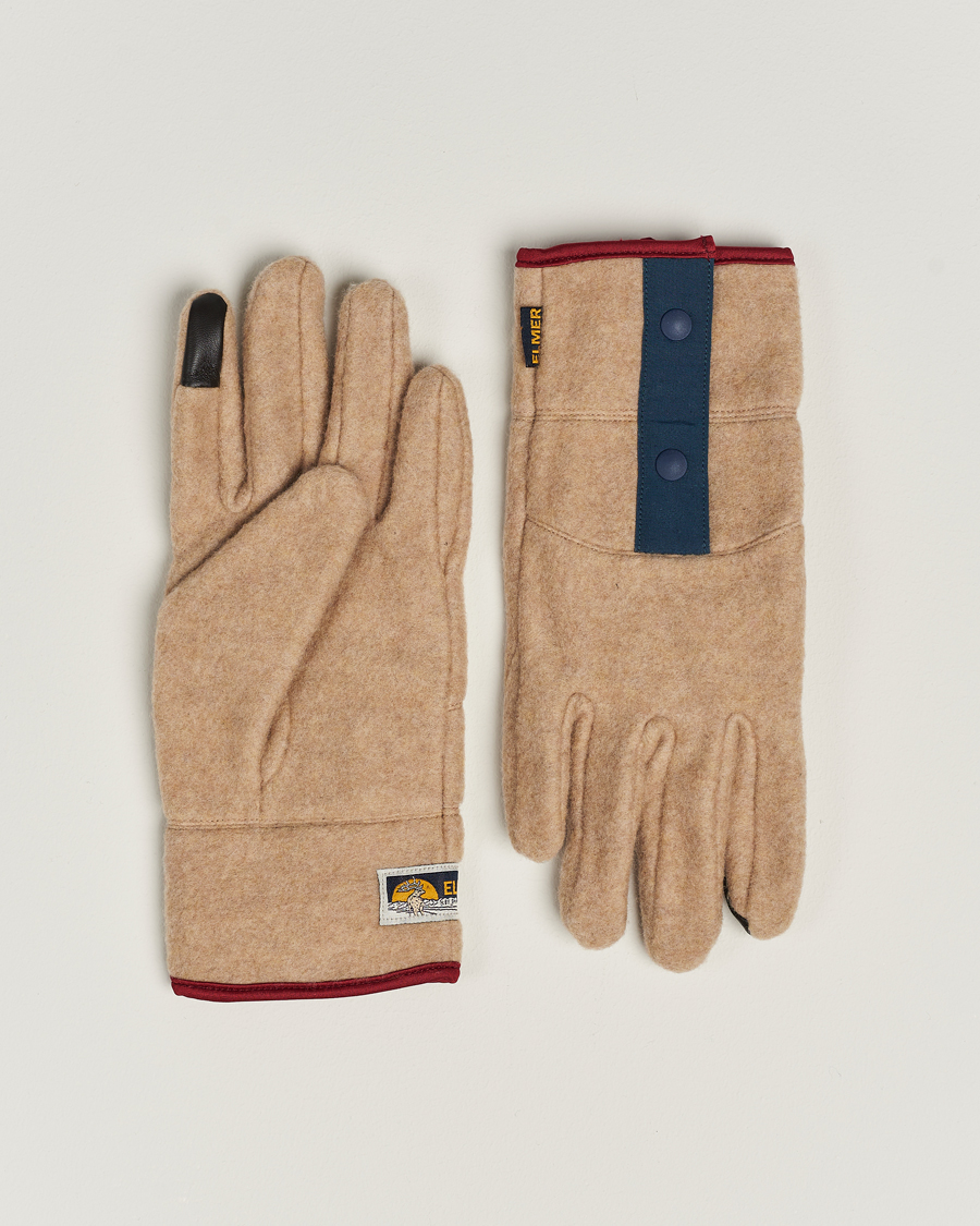 Herren | Elmer by Swany Recycled Wool Fleece Gloves Camel | Elmer by Swany | Recycled Wool Fleece Gloves Camel