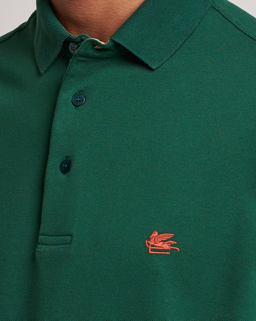 Herren | Poloshirts | Etro | Short Sleeve Contrast Polo Dark Green