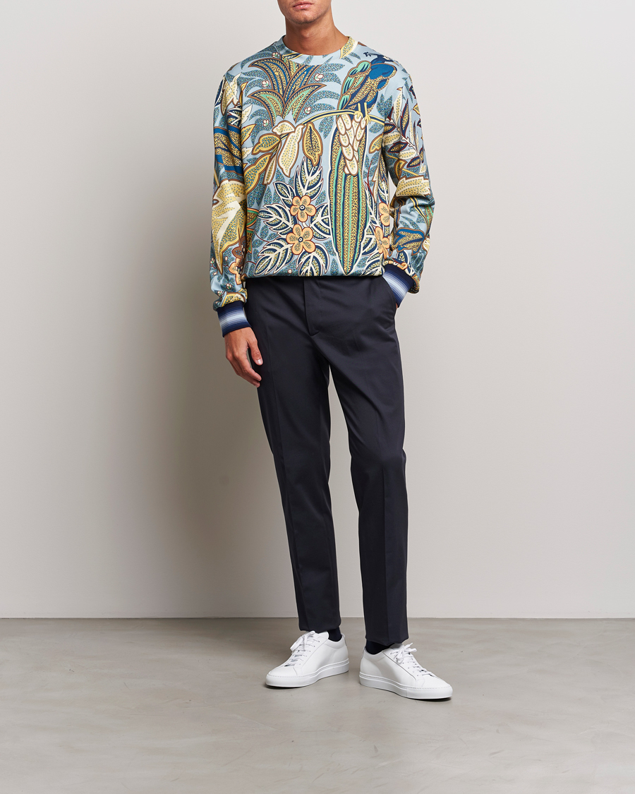 Herren | Pullover | Etro | Jungle Printed Sweatshirt Azzurro