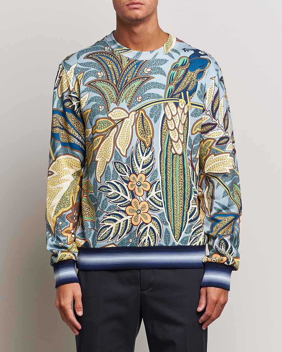 Herren | Pullover | Etro | Jungle Printed Sweatshirt Azzurro