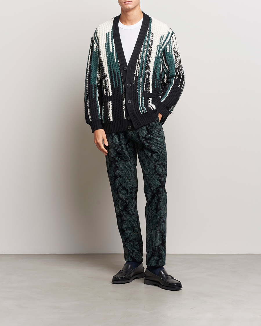 Herren | Hosen | Etro | Tailored Paisley Corduroy Trousers Dark Blue