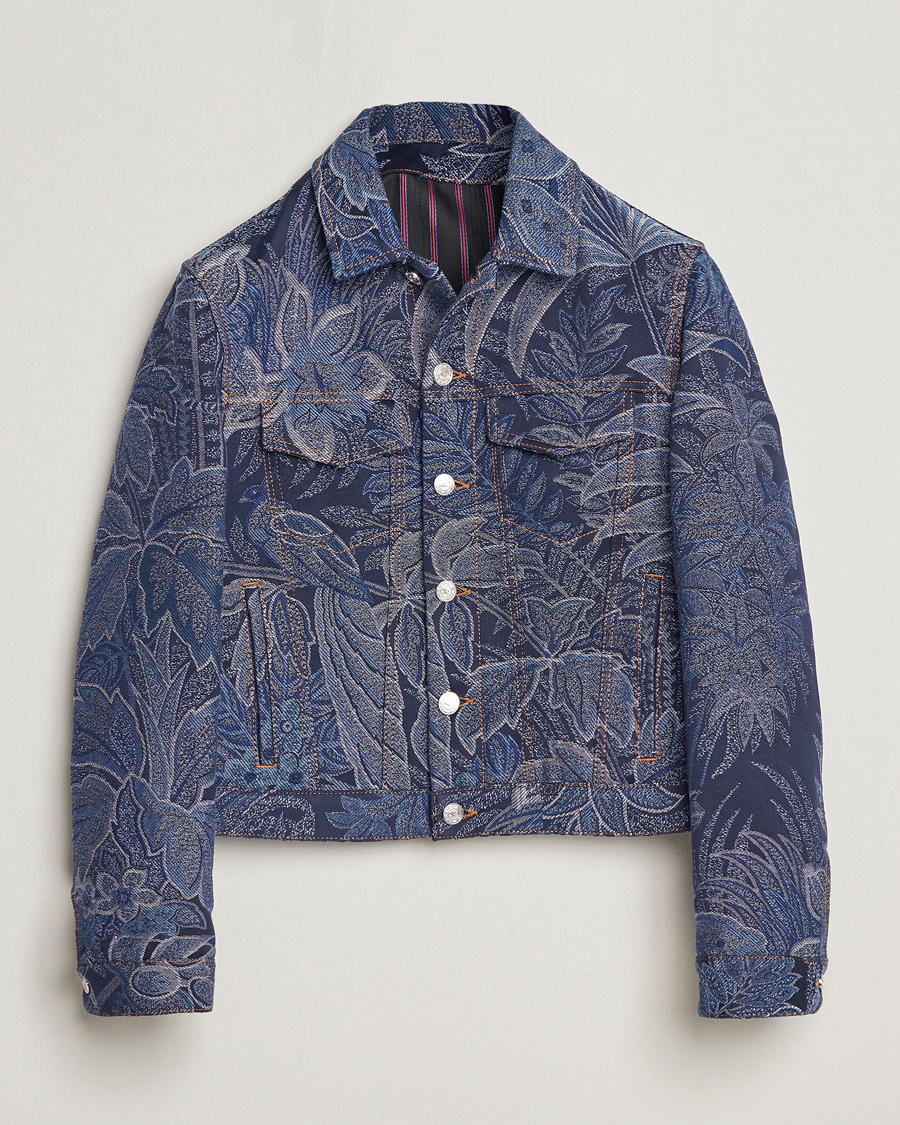 Herren | Jacken | Etro | Jacquard Denim Jacket Azzurro