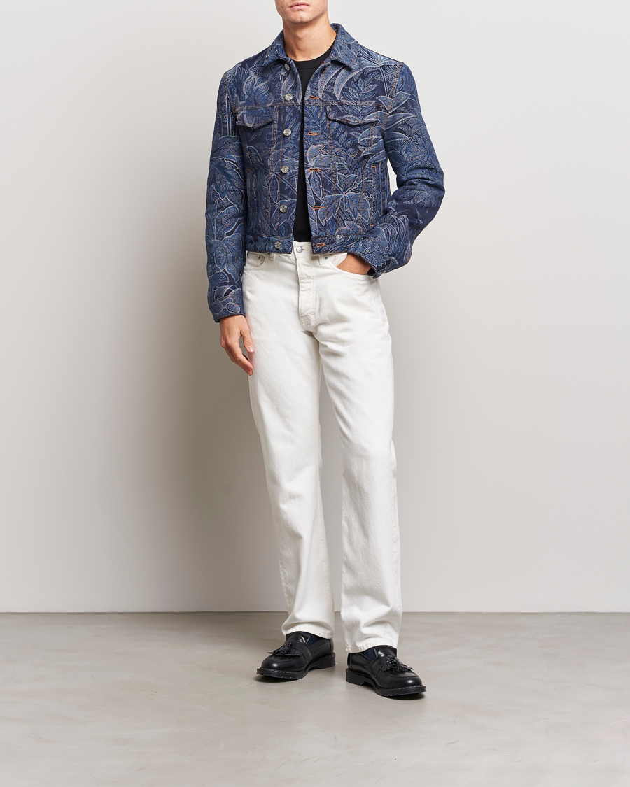 Herren | Jacken | Etro | Jacquard Denim Jacket Azzurro