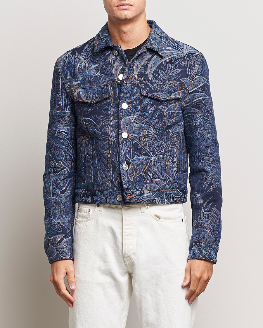 Herren | Jacken | Etro | Jacquard Denim Jacket Azzurro
