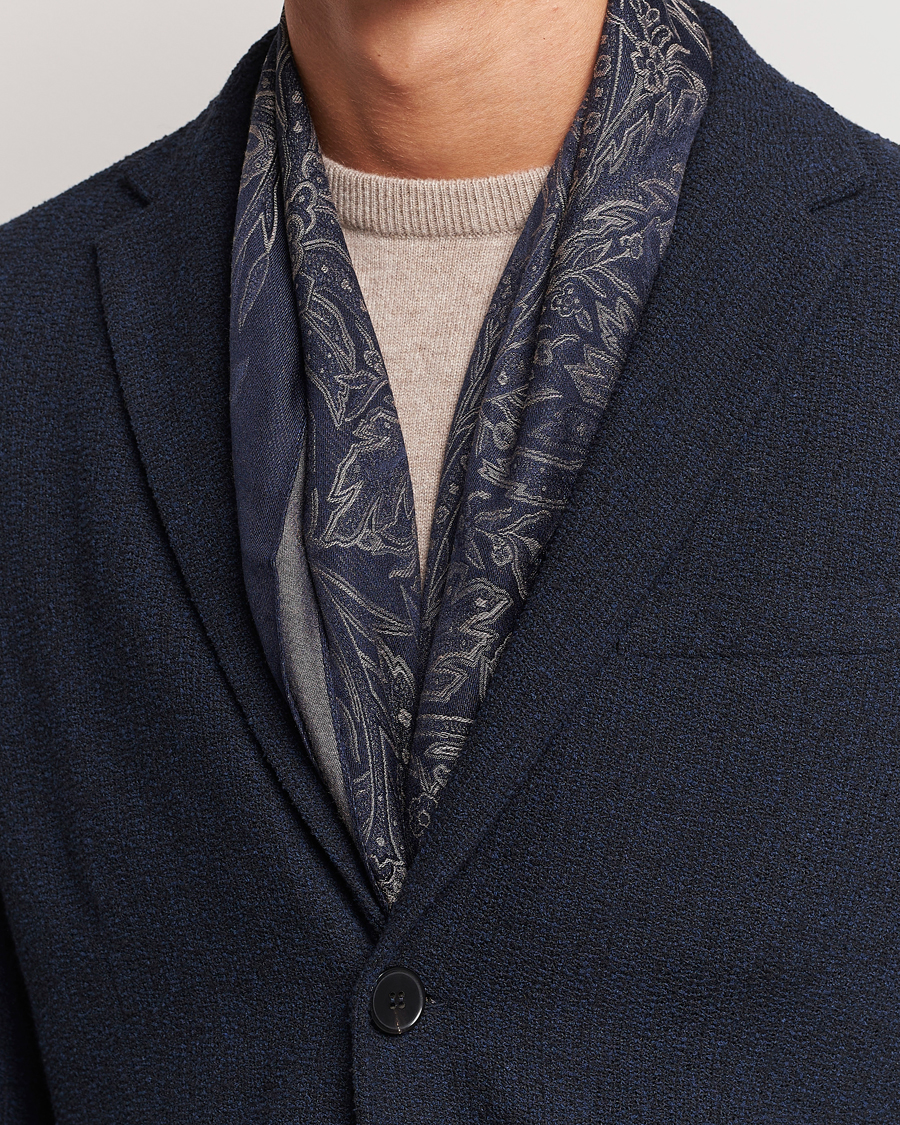 Herren | Etro Silk/Viscose Scarf Navy | Etro | Silk/Viscose Scarf Navy