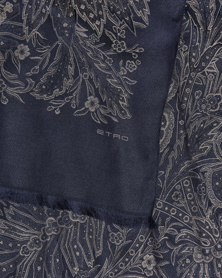 Herren | Etro Silk/Viscose Scarf Navy | Etro | Silk/Viscose Scarf Navy