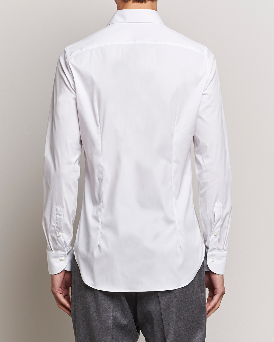 Herren | Hemden | Canali | Slim Fit Cotton/Stretch Shirt White