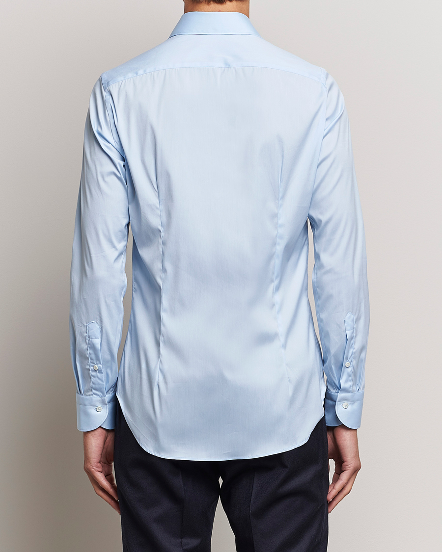 Herren | Hemden | Canali | Slim Fit Cotton/Stretch Shirt Light Blue