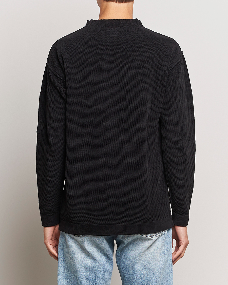 Herren | Pullover | C.P. Company | Chenille Cotton Crewneck Black